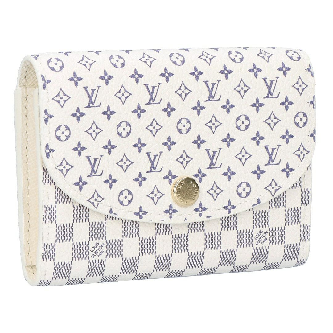 ルイヴィトン LOUIS VUITTON 折財布 二つ折り財布 ダミエ・アズール M25745 ポルトモネ･ロザリ