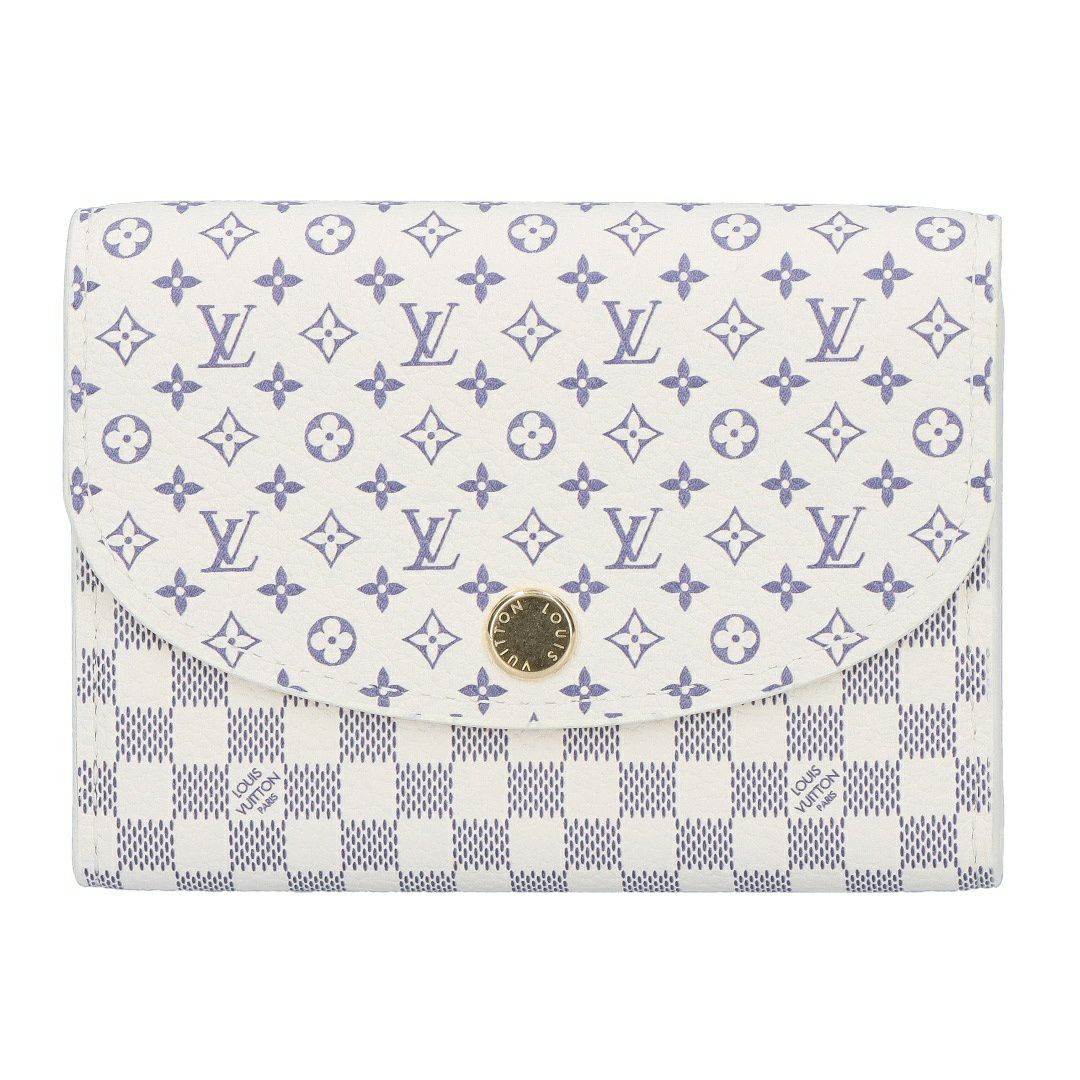 ルイヴィトン LOUIS VUITTON 折財布 二つ折り財布 ダミエ・アズール M25745 ポルトモネ･ロザリ