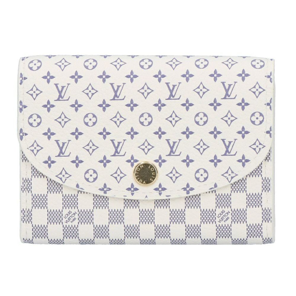 ルイヴィトン LOUIS VUITTON 折財布 二つ折り財布 ダミエ・アズール M25745 ポルトモネ･ロザリ