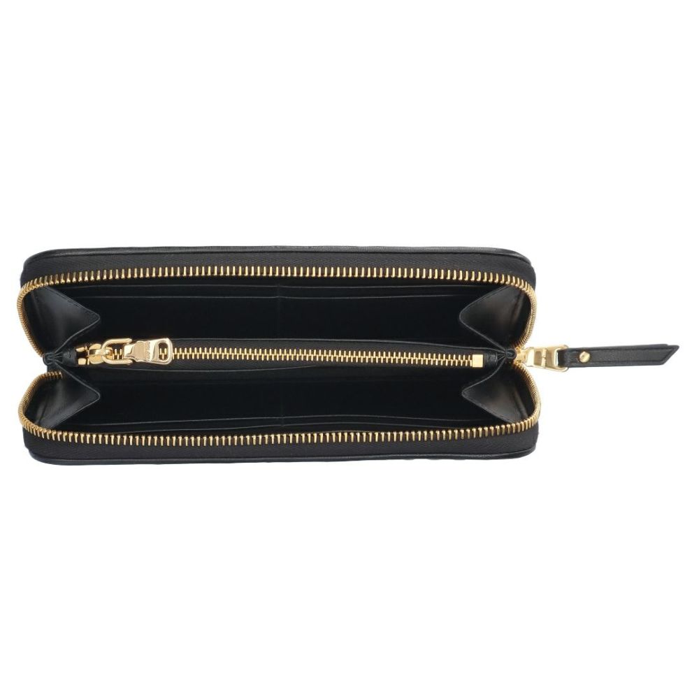 ミュウミュウ MIUMIU 長財布 ラウンド財布 MATELASSE マトラッセ マテラッセ 5ML506 AFPP F0002 NERO ラージ ナッパレザー ウォレット