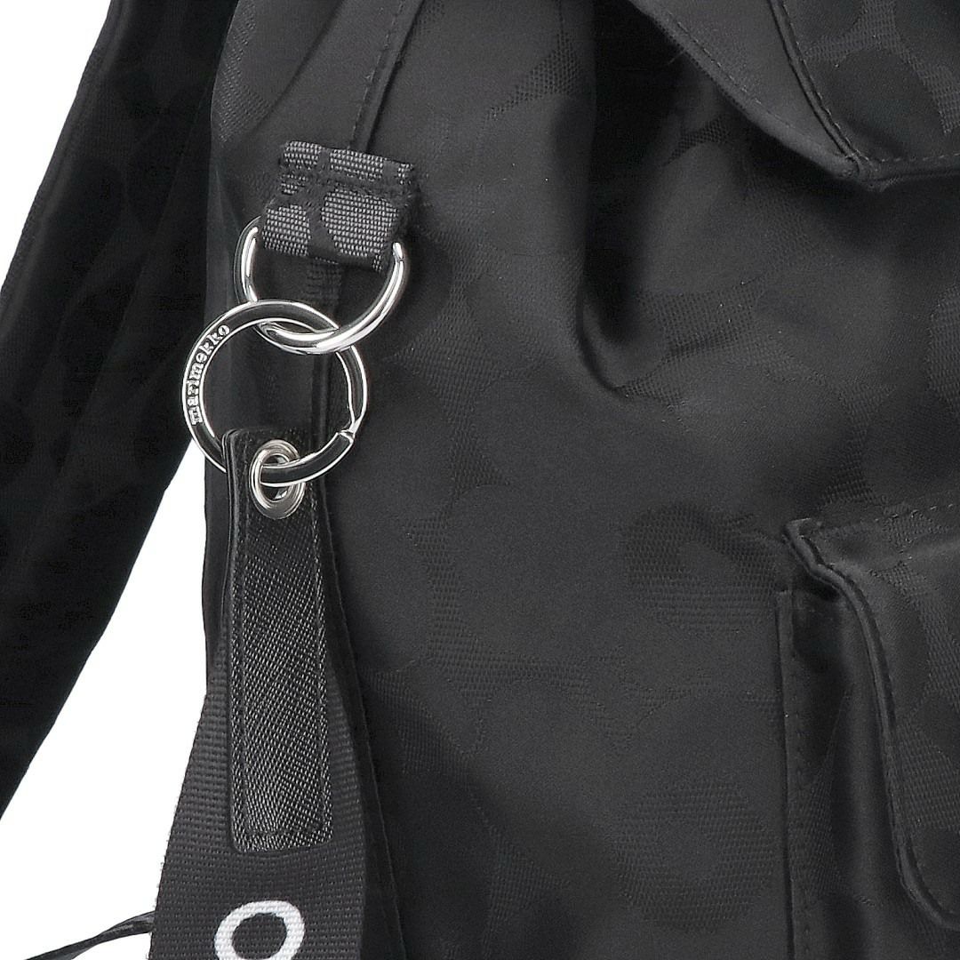 マリメッコ MARIMEKKO リュックサック バックパック EVEYTH BACKPACK L UNIKKO ウニッコ 92229 999 BLACK