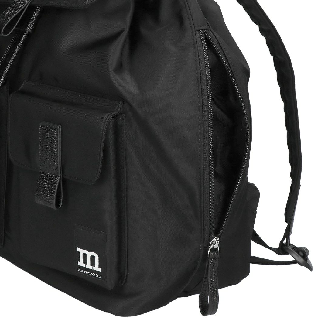 マリメッコ MARIMEKKO リュックサック バックパック BACKPACK L SOLID 91198 009 BLACK
