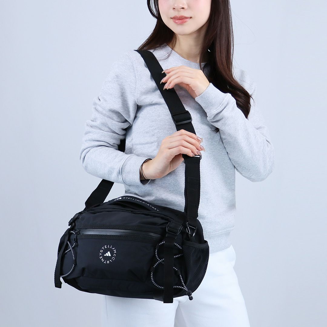 アディダスバイステラマッカートニー ADIDAS BY STELLA MCCARTNEY ボディバッグ デイバッグ JJ0999 ウエストポーチ マルチスポーツバッグ BLACK/WHITE