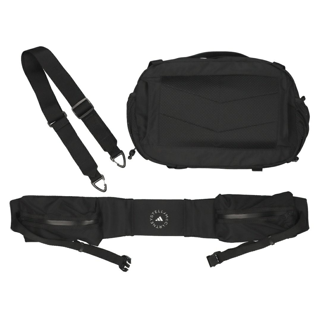 アディダスバイステラマッカートニー ADIDAS BY STELLA MCCARTNEY ボディバッグ デイバッグ JJ0999 ウエストポーチ マルチスポーツバッグ BLACK/WHITE