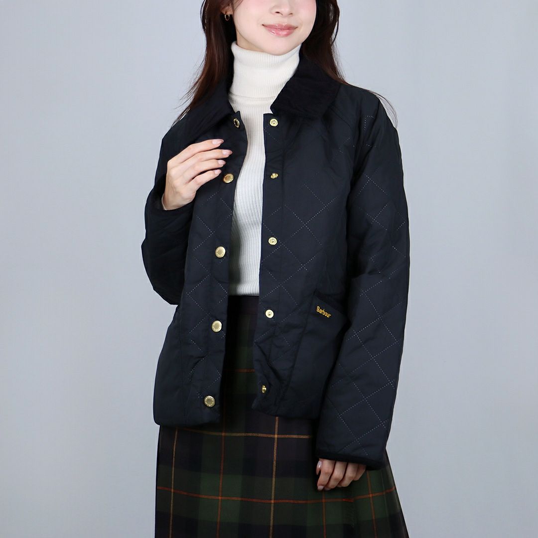 バブアー BARBOUR レディース キルティングジャケット BARBOUR ANISE QUILTED JACKET LQU1813 BK11 BLACK/ANCIENT