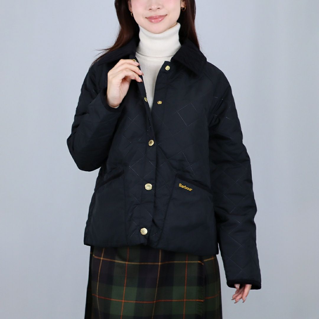 バブアー BARBOUR レディース キルティングジャケット BARBOUR ANISE QUILTED JACKET LQU1813 BK11 BLACK/ANCIENT