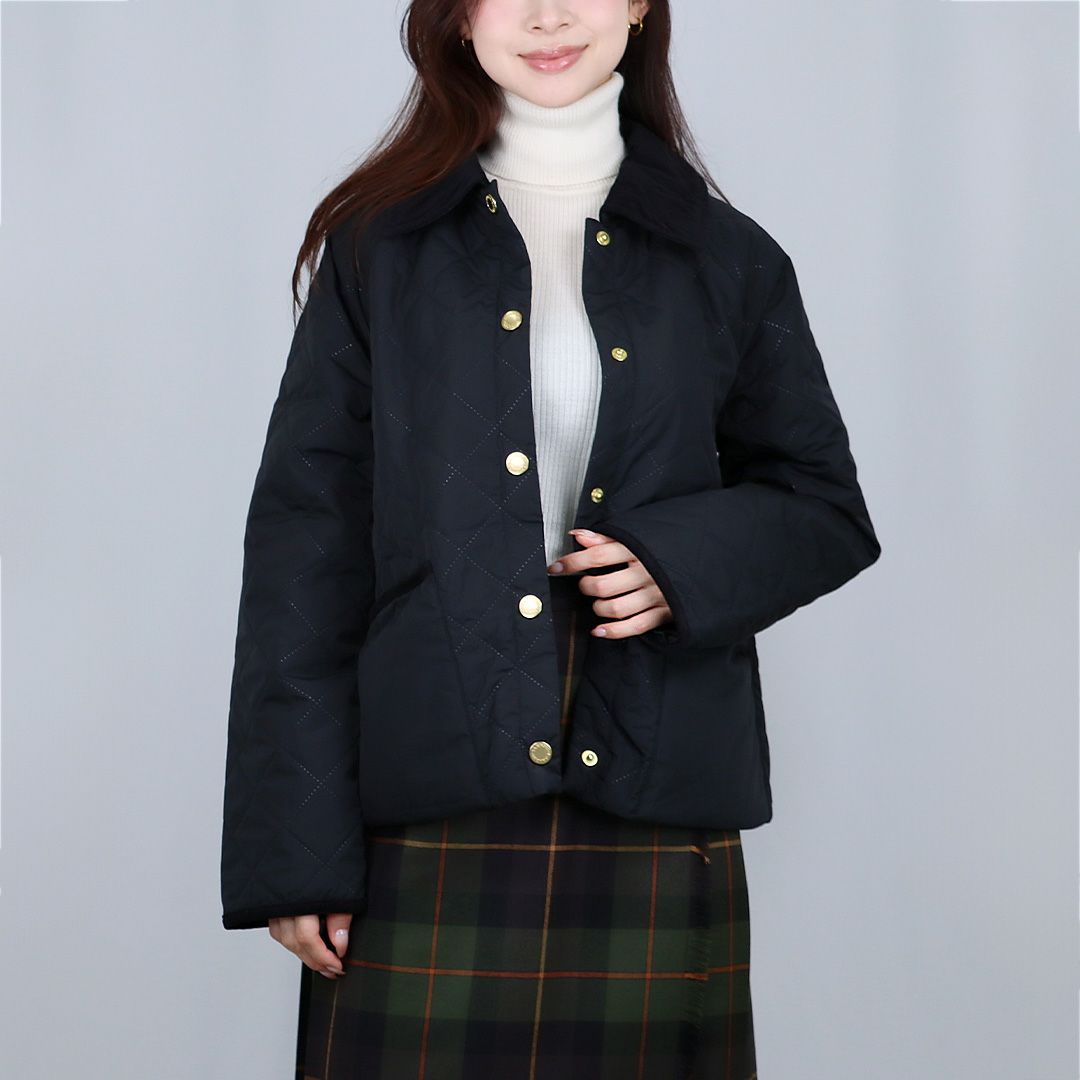 バブアー BARBOUR レディース キルティングジャケット BARBOUR ANISE QUILTED JACKET LQU1813 BK11 BLACK/ANCIENT