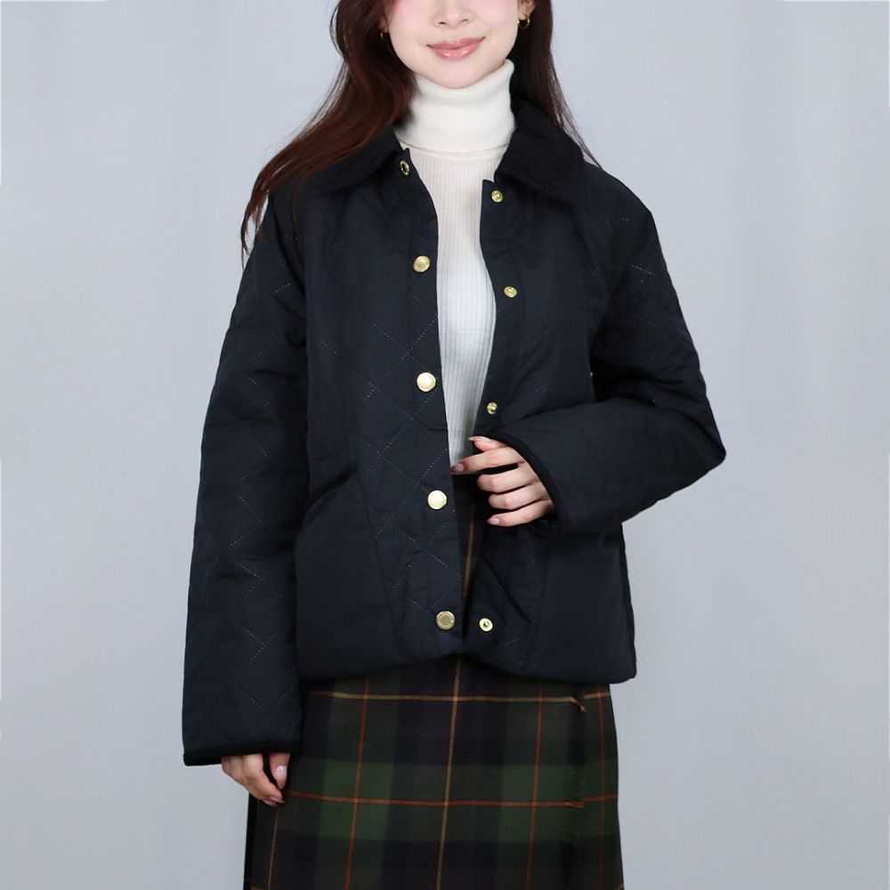 バブアー BARBOUR レディース キルティングジャケット BARBOUR ANISE QUILTED JACKET LQU1813 BK11 BLACK/ANCIENT