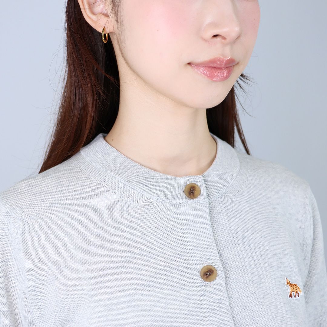 メゾンキツネ MAISON KITSUNE レディース ニット カーディガン BABY FOX PATCH ベイビーフォックス パッチ PW00502KT1181 メリノ ウール