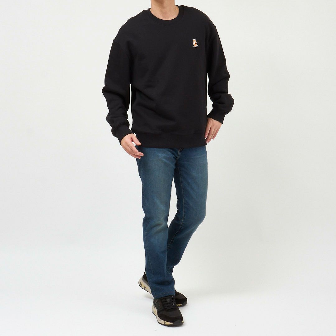 メゾンキツネ MAISON KITSUNE メンズ スウェット トレーナー スタンディング フォックス コンフォート PM00311KM0341 フリーススウェットシャツ ユニセックス