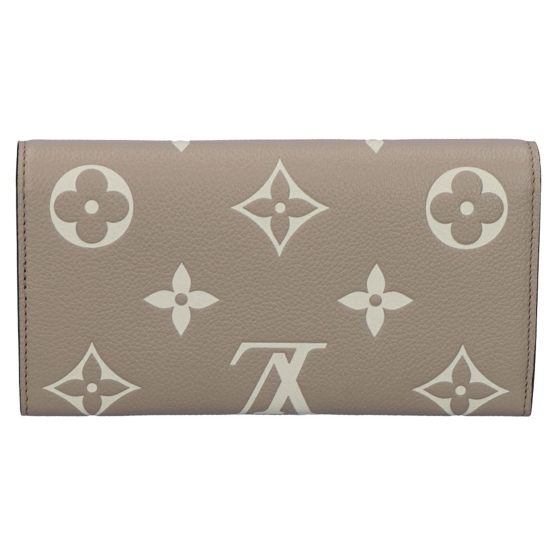 ルイヴィトン LOUIS VUITTON 長財布 フラップ財布 アンプラント M81049 ポルトフォイユ･サラ トゥルトレール クルーム