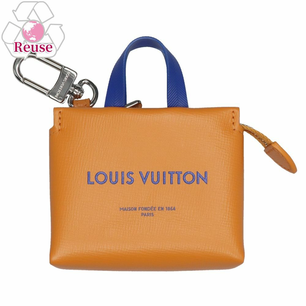 【リユース品】 ルイヴィトン LOUIS VUITTON アクセサリー バッグチャーム LV ミニショッパー M02699 ブラウン系 【お取り寄せ】