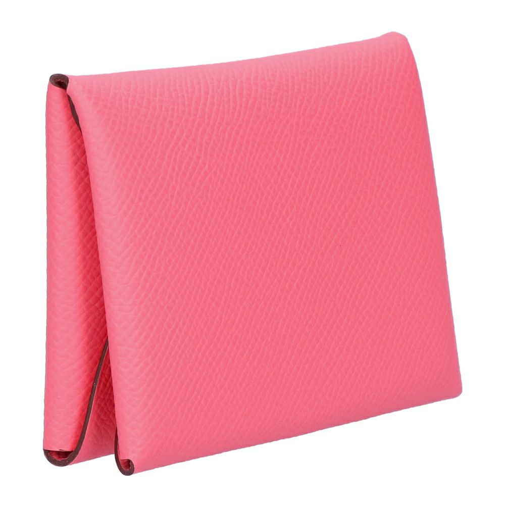 【リユース品】 エルメス HERMES 財布 コインケース カルディ・デュオ ローズアザレ/シルバー金具 【お取り寄せ】