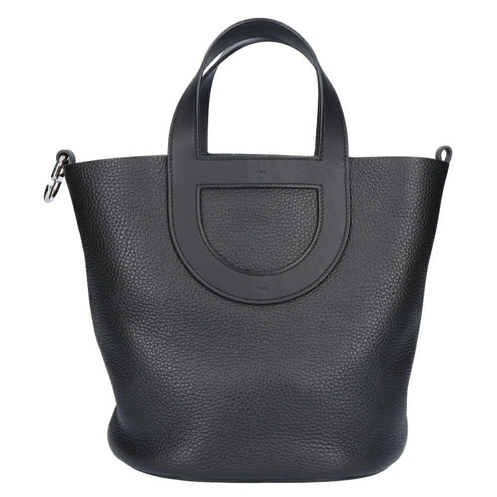 【リユース品】 エルメス HERMES バッグ トートバッグ インザループ23 ブラック/シルバー金具 【お取り寄せ】
