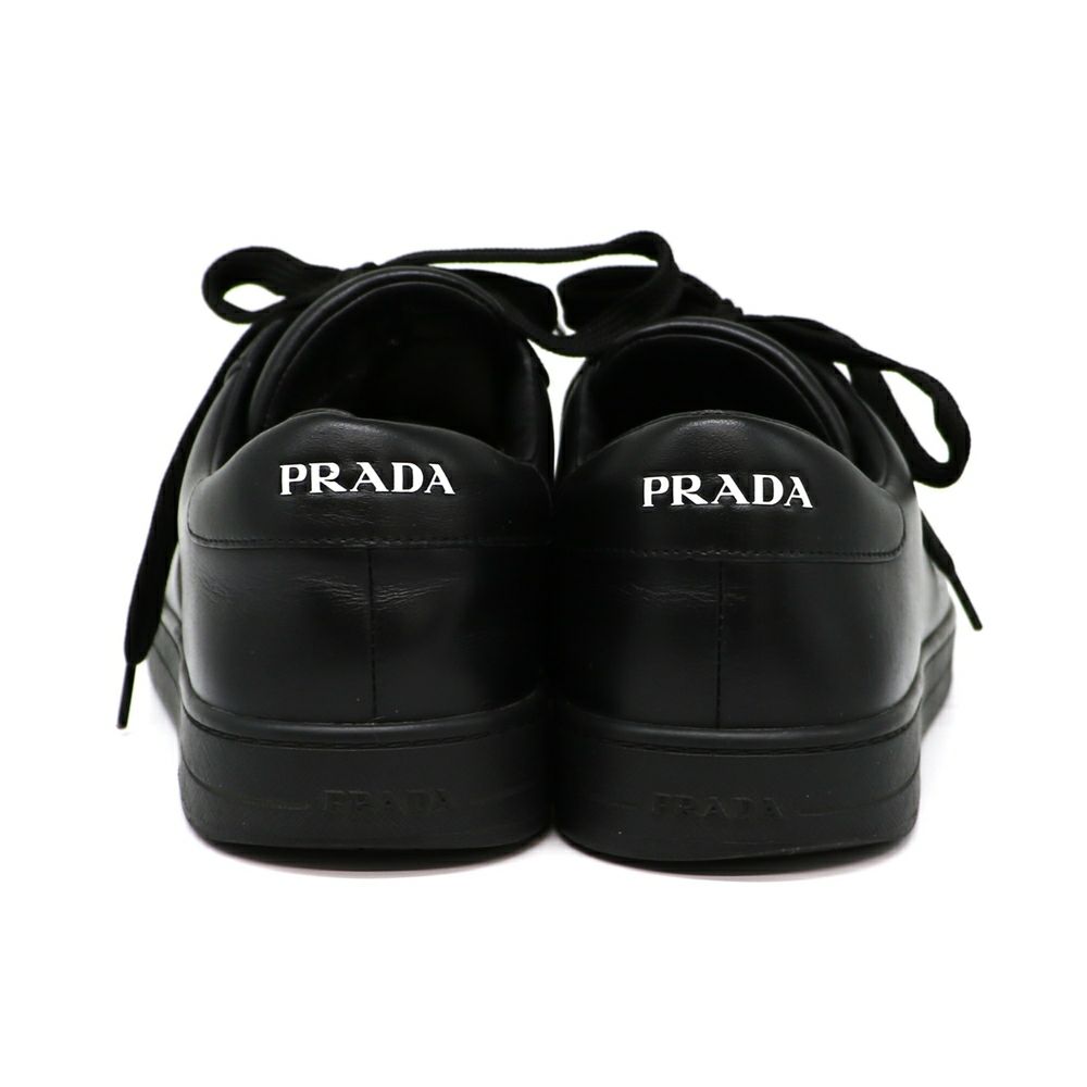 【リユース品】 プラダ PRADA 靴 スニーカー レザー スニーカー ブラック 【お取り寄せ】