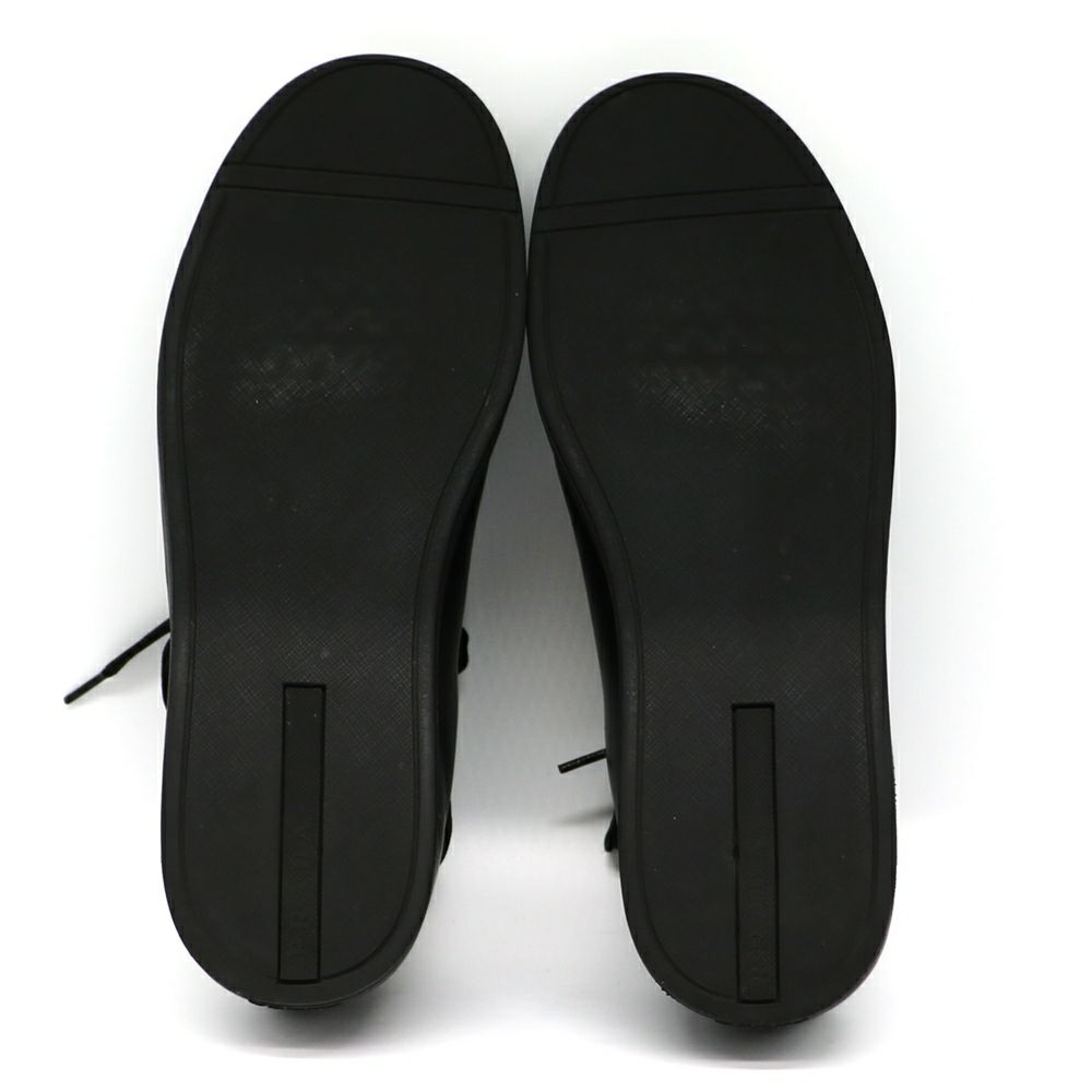 【リユース品】 プラダ PRADA 靴 スニーカー レザー スニーカー ブラック 【お取り寄せ】
