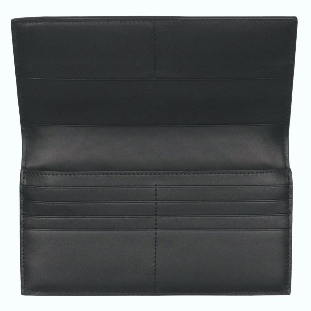 ボッテガヴェネタ BOTTEGA VENETA メンズ 長財布 イントレチャート 814673 VCPQ4 8803 BLACK-SILVER