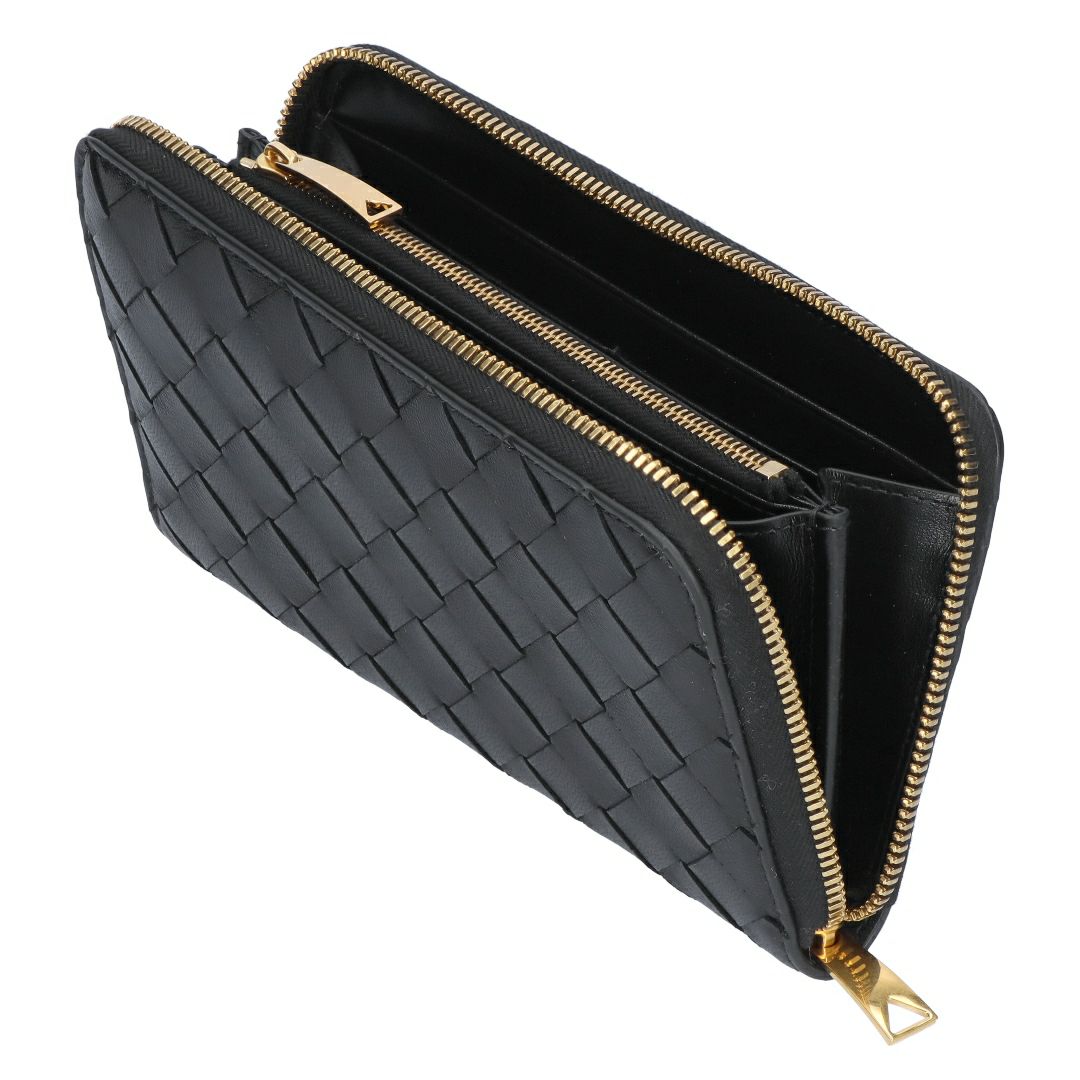 ボッテガヴェネタ BOTTEGA VENETA 長財布 814674 VCPP2 8425 BLACK-GOLD