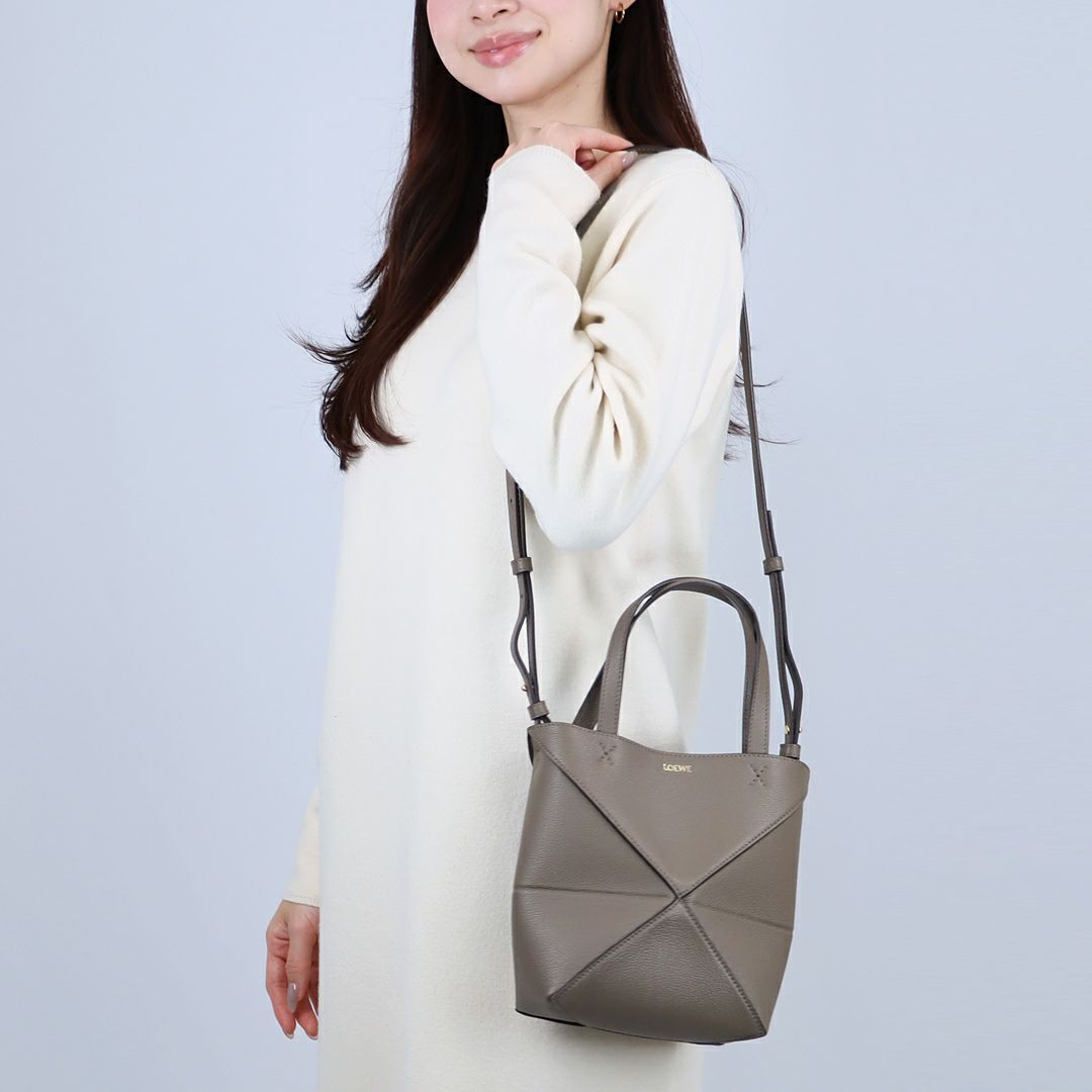 ロエベ LOEWE 2WAYバッグ PUZZLE FOLD TOTE パズルフォルド トート A779V25X19 3170 TAUPE ミニ
