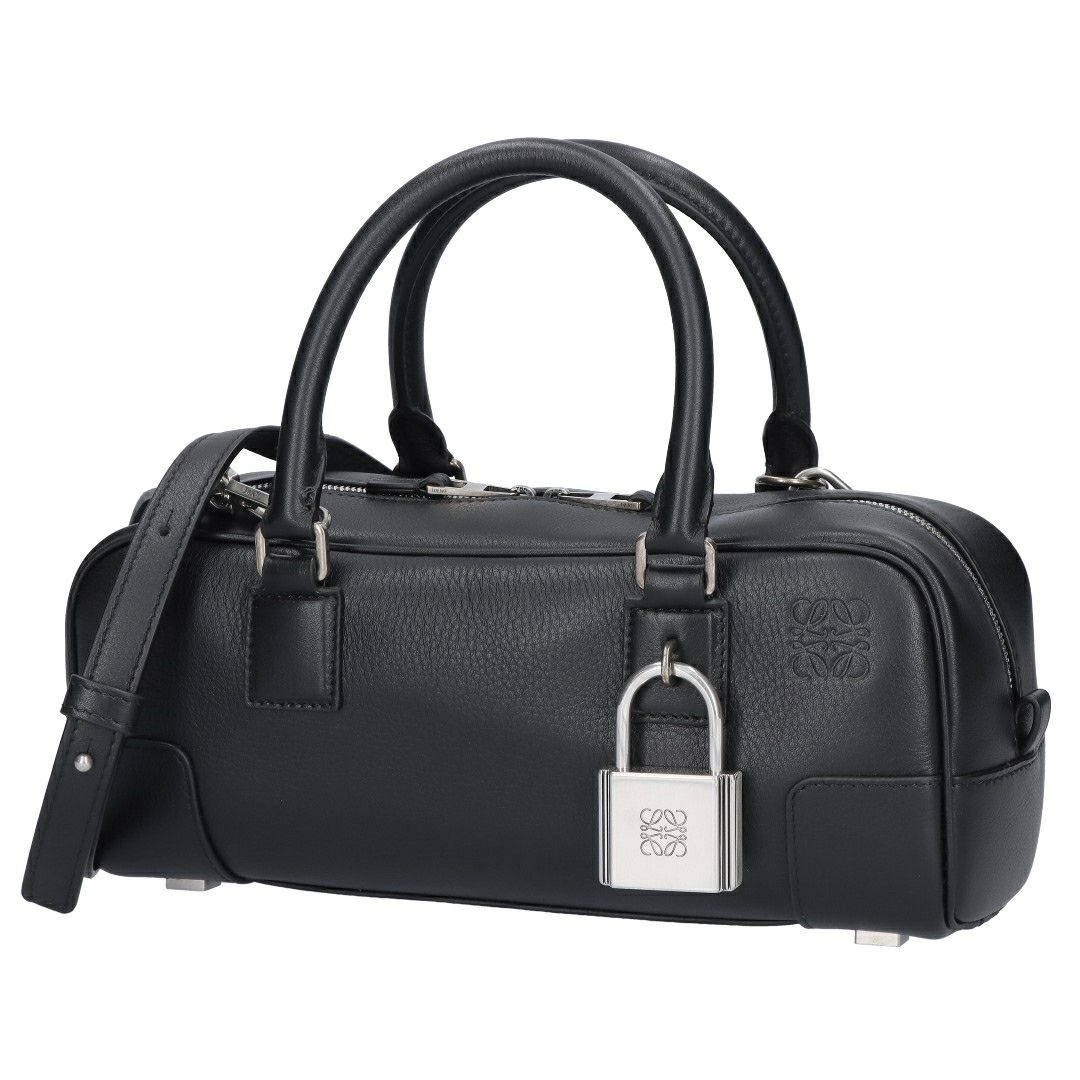 ロエベ LOEWE 2WAYバッグ AMAZONA23 アマソナ23 A039N23X07 1100 BLACK シャイニーカーフ