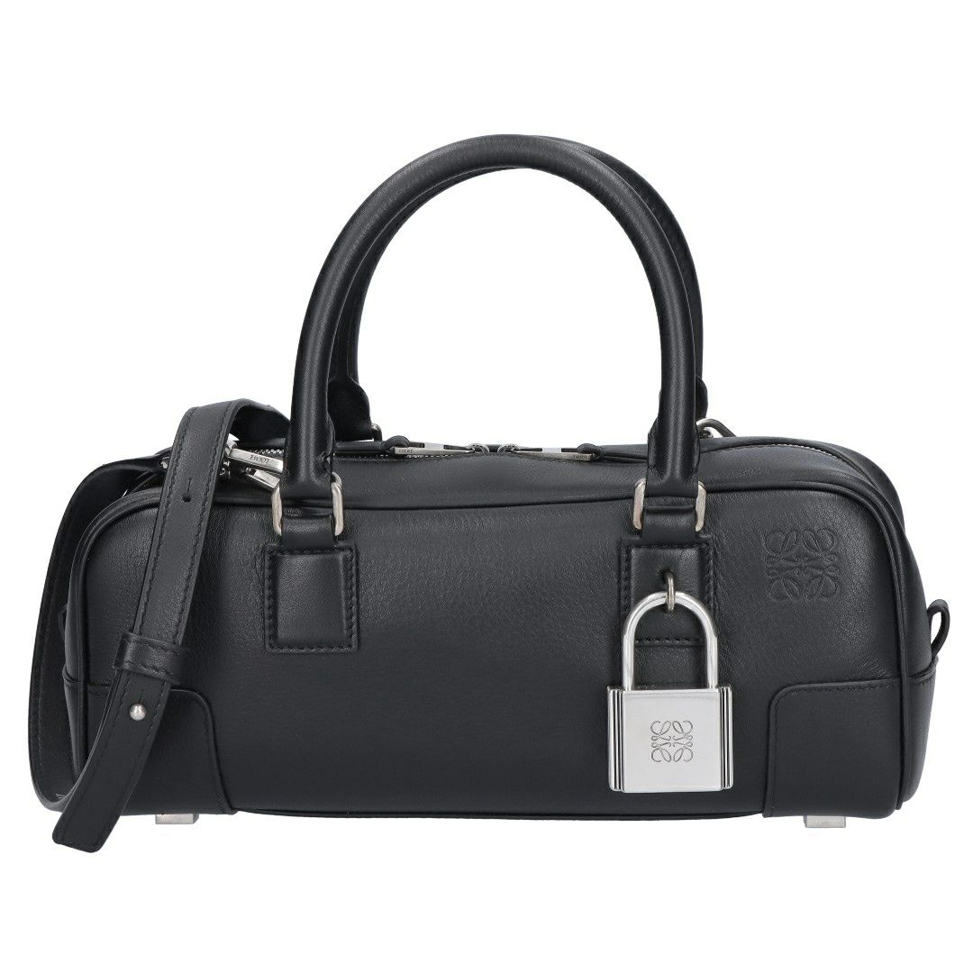 ロエベ LOEWE 2WAYバッグ AMAZONA23 アマソナ23 A039N23X07 1100 BLACK シャイニーカーフ