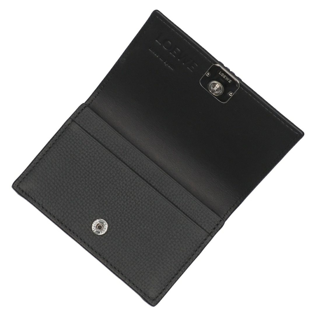 ロエベ LOEWE カードケース 名刺入れ アナグラム ビジネスカードホルダー C821M97X08 1100 BLACK