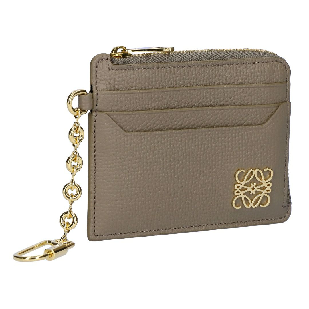 ロエベ LOEWE コインケース カードケース アナグラム スクエア コインカードホルダー C821SQLX03 3170 TAUPE