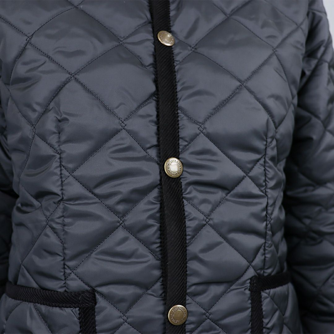 ラベンハム LAVENHAM レディース クルーネック キルティングジャケット コントラスト コナード ジャケット LV6186 G95 LAMP BLACK