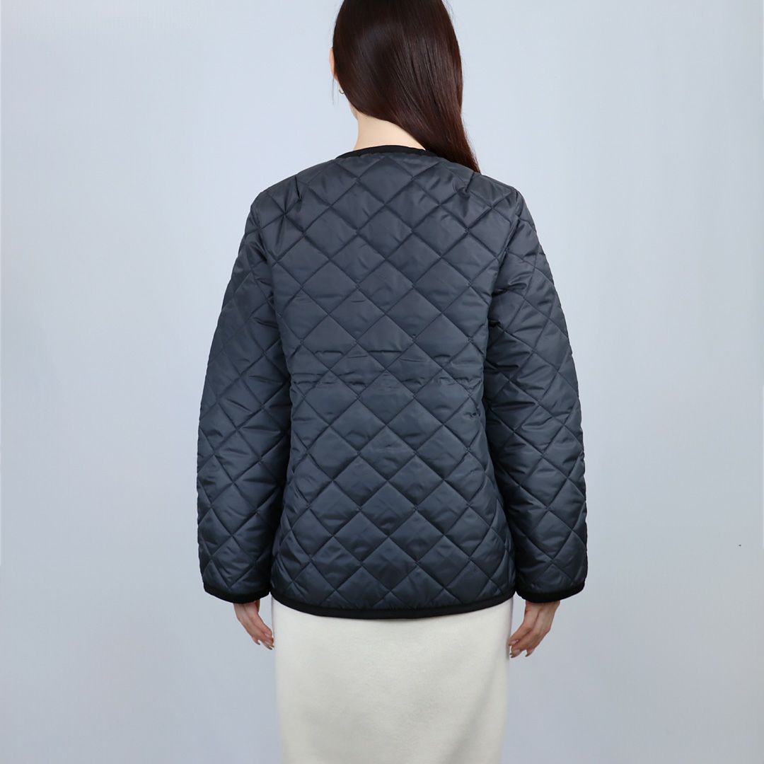 ラベンハム LAVENHAM レディース クルーネック キルティングジャケット コントラスト コナード ジャケット LV6186 G95 LAMP BLACK