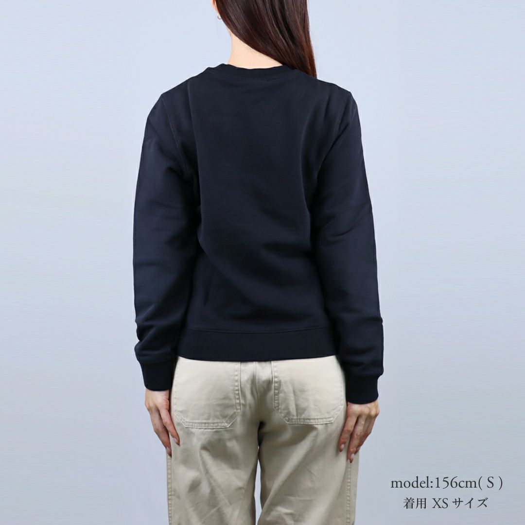 メゾンキツネ MAISON KITSUNE レディース スウェットトレーナー レディフォックス レギュラー スウェットシャツ PW00320KM0340 P199 BLACK