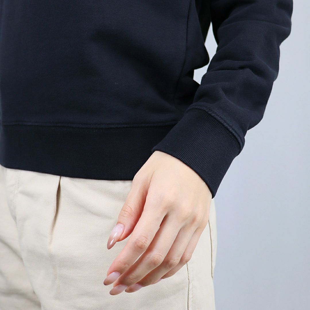 メゾンキツネ MAISON KITSUNE レディース スウェットトレーナー レディフォックス レギュラー スウェットシャツ PW00320KM0340 P199 BLACK