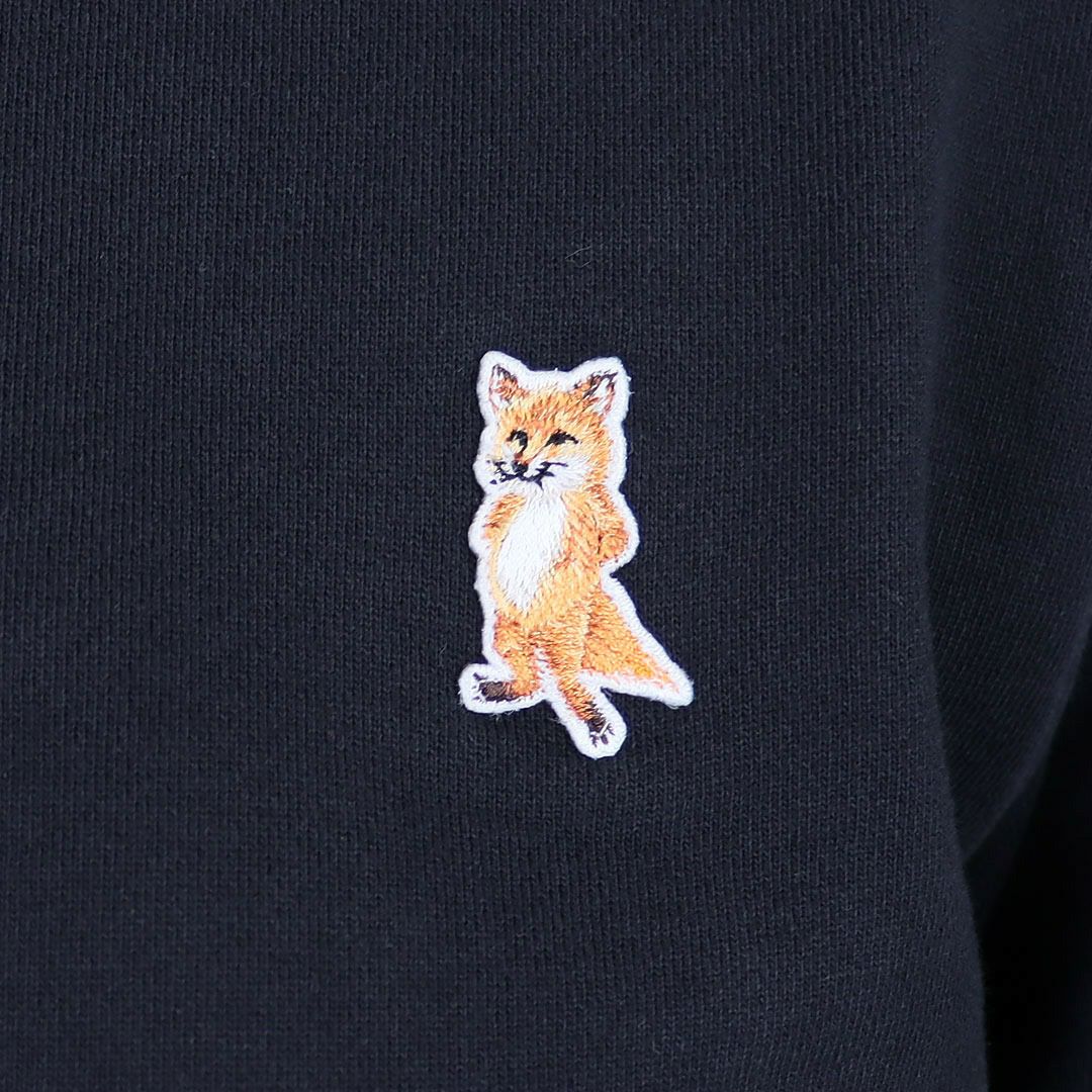 メゾンキツネ MAISON KITSUNE レディース スウェットトレーナー レディフォックス レギュラー スウェットシャツ PW00320KM0340 P199 BLACK
