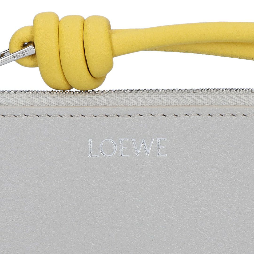 ロエベ LOEWE コインケース カードケース ノット コインカードホルダー CEM1Z40X02 6256 SHELL GREY/DANDEL