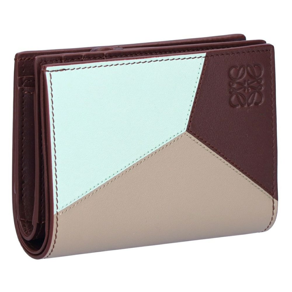 ロエベ LOEWE 折財布 二つ折り財布 パズル コンパクトウォレット C510NCWX01 8314 FROZEN/DARK BURGU