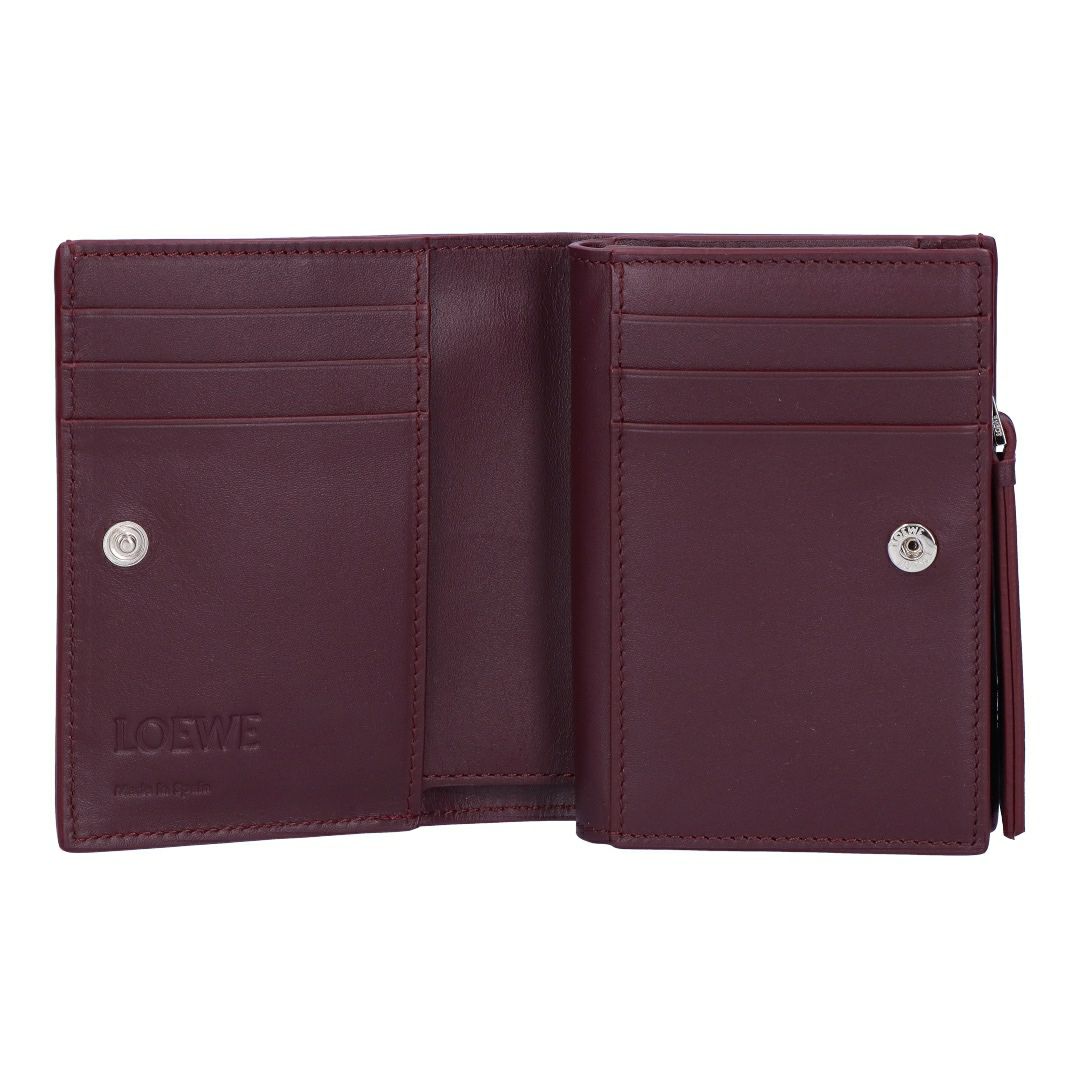 ロエベ LOEWE 折財布 二つ折り財布 パズル コンパクトウォレット C510NCWX01 8314 FROZEN/DARK BURGU