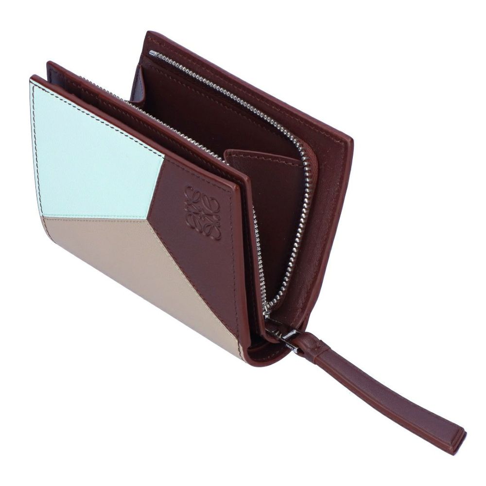 ロエベ LOEWE 折財布 二つ折り財布 パズル コンパクトウォレット C510NCWX01 8314 FROZEN/DARK BURGU