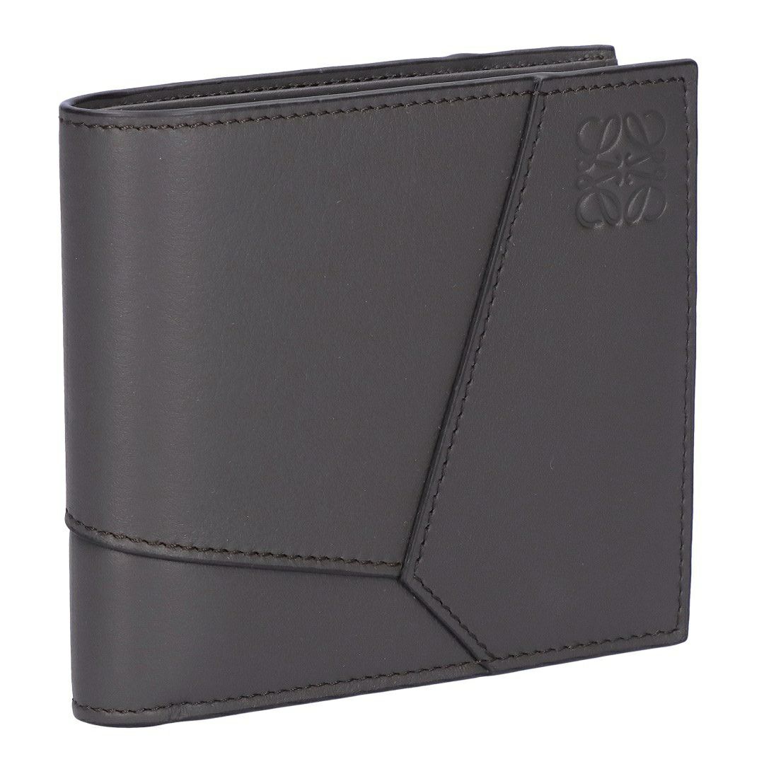 ロエベ LOEWE メンズ 折財布 二つ折財布 小銭入れ付き パズルエッジ C510501X14 1220 DARK GREY