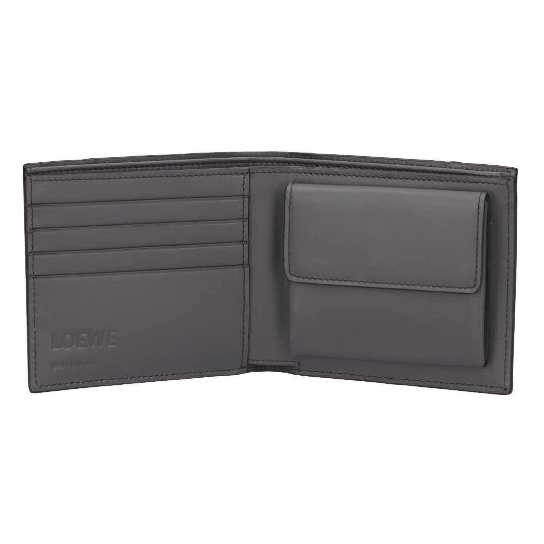 ロエベ LOEWE メンズ 折財布 二つ折財布 小銭入れ付き パズルエッジ C510501X14 1220 DARK GREY