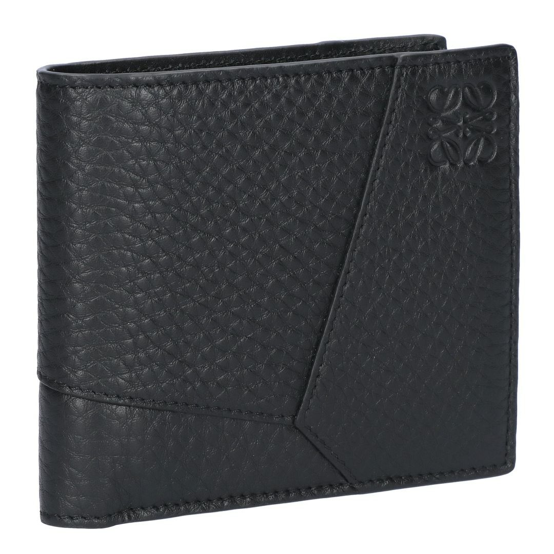 ロエベ LOEWE メンズ 折財布 二つ折財布 小銭入れ付き パズルエッジ C510501X16 1100 BLACK