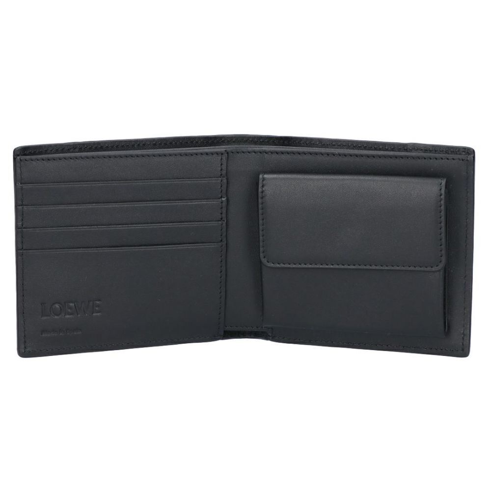 ロエベ LOEWE メンズ 折財布 二つ折財布 小銭入れ付き パズルエッジ C510501X16 1100 BLACK