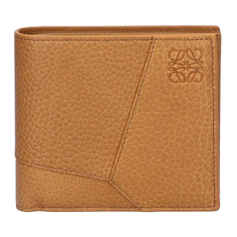 ロエベ LOEWE メンズ 折財布 二つ折財布 小銭入れ付き パズルエッジ C510501X17 6518 LIGHT CANYON BROWN
