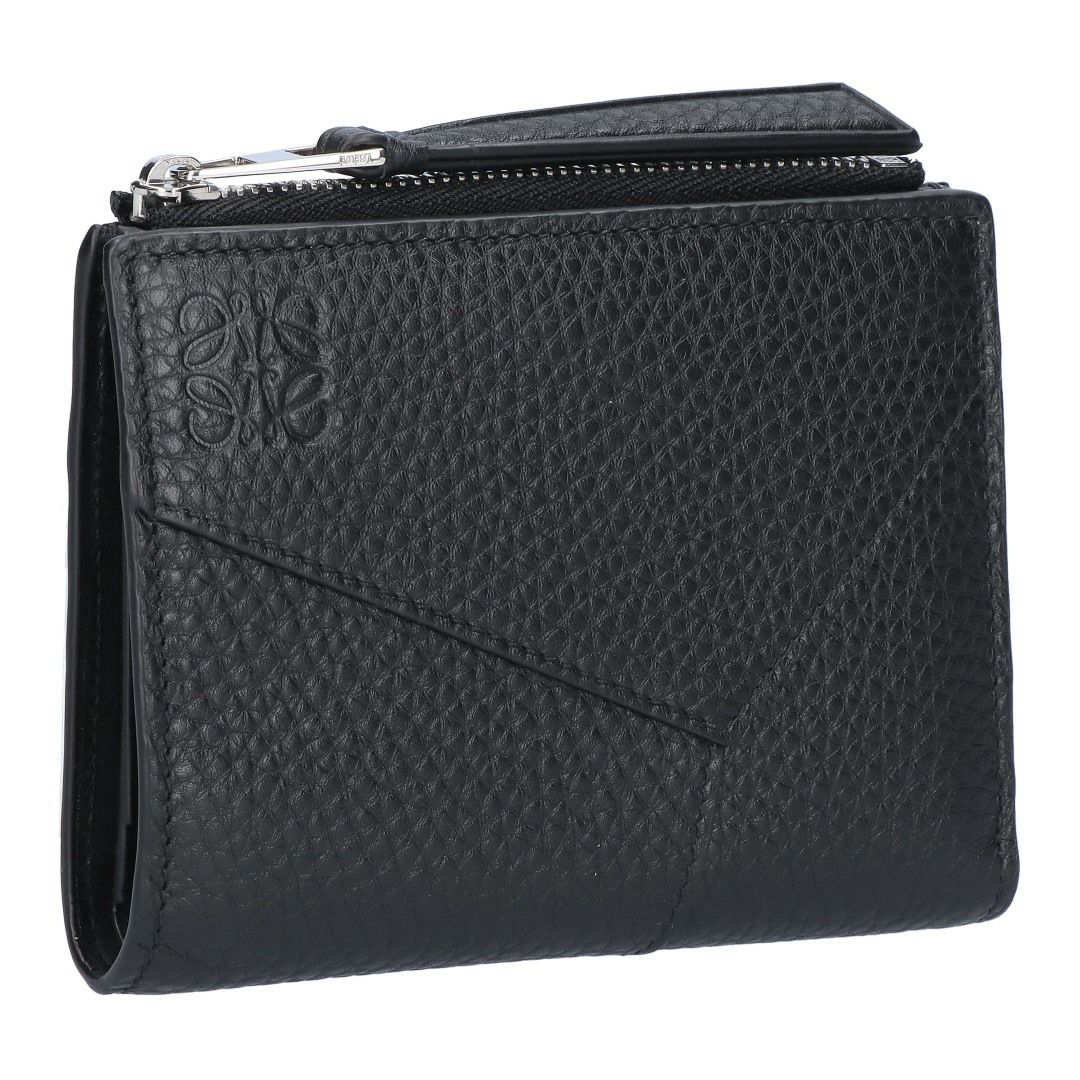 ロエベ LOEWE 折財布 二つ折り財布 コンパクト財布 パズルエッジ C510W73X14 1100 BLACK