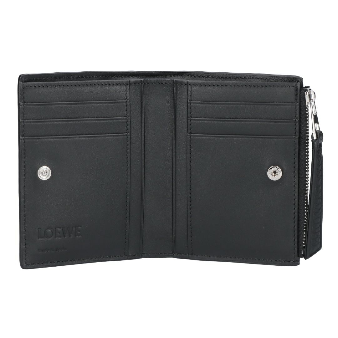ロエベ LOEWE 折財布 二つ折り財布 コンパクト財布 パズルエッジ C510W73X14 1100 BLACK