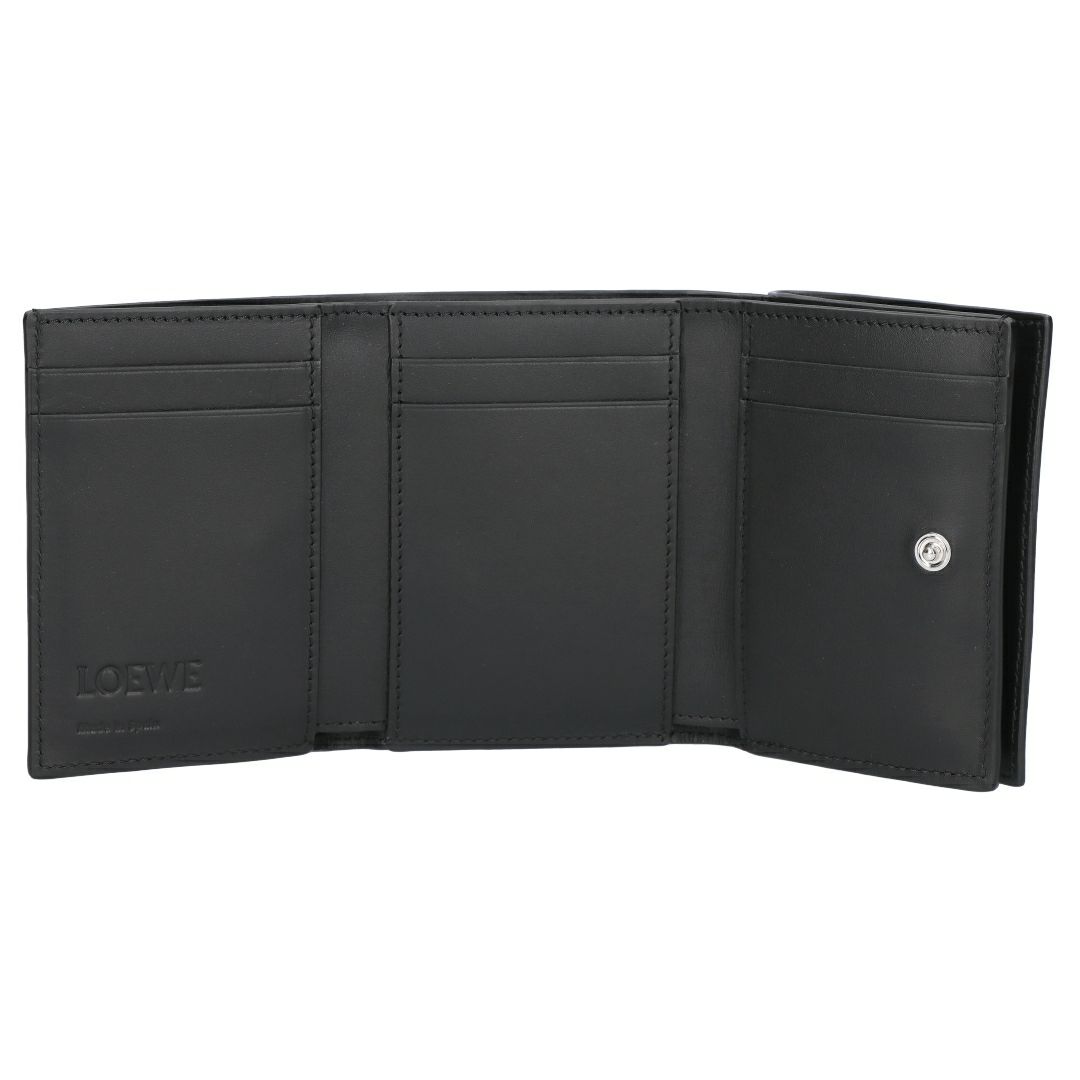 ロエベ LOEWE 折財布 三つ折り財布 コンパクト財布 トライフォールド ウォレット C565TR2X06 1100 BLACK