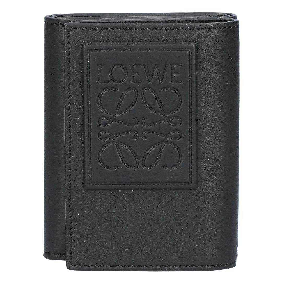 ロエベ LOEWE 折財布 三つ折り財布 コンパクト財布 トライフォールド ウォレット C565TR2X06 1100 BLACK