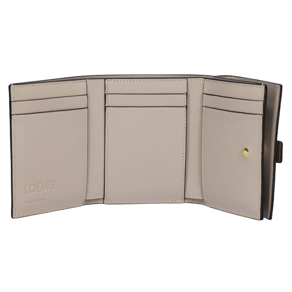ロエベ LOEWE 折財布 三つ折り財布 トライフォールド ウォレット C660TR2X03 6397 TAUPE/TALC