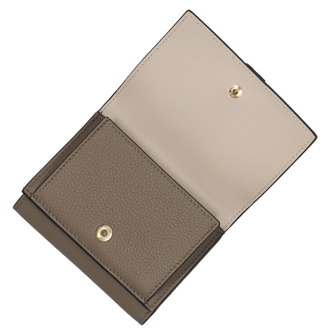 ロエベ LOEWE 折財布 三つ折り財布 トライフォールド ウォレット C660TR2X03 6397 TAUPE/TALC