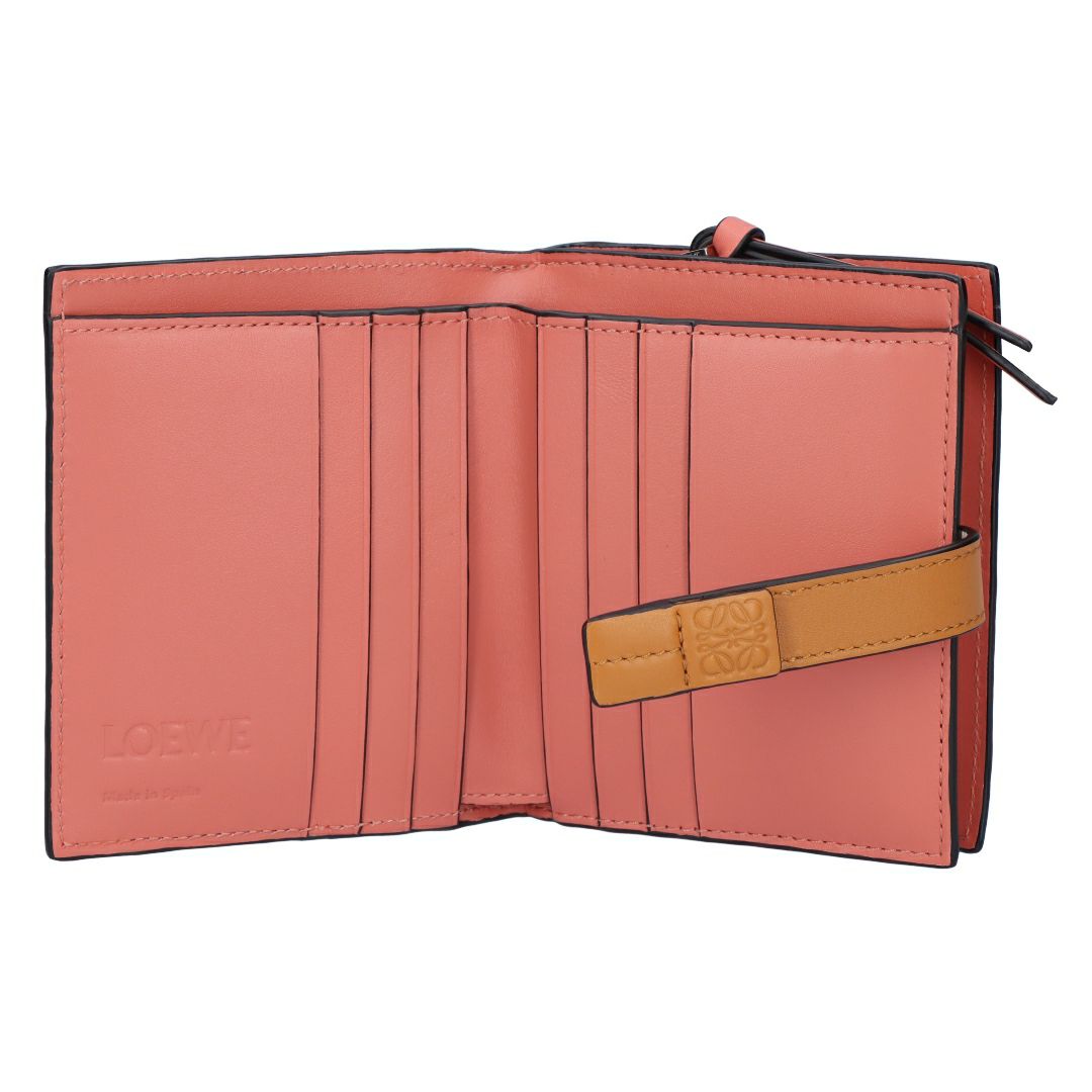 ロエベ LOEWE 折財布 二つ折り財布 コンパクト ジップウォレット C660Z41X02 2463 LIGHT OAT/HONEY