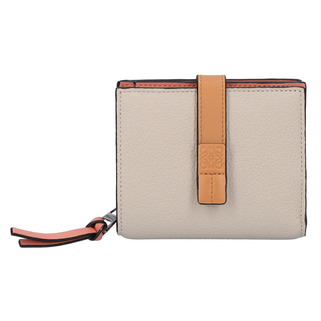 ロエベ LOEWE 折財布 二つ折り財布 コンパクト ジップウォレット C660Z41X02 2463 LIGHT OAT/HONEY