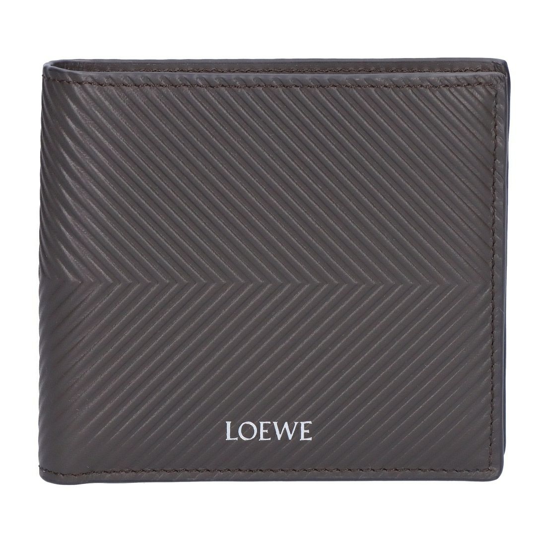 ロエベ LOEWE メンズ 折財布 二つ折財布 小銭入れ付き バイフォールド コインウォレット C779501X01 1220 DARK GREY